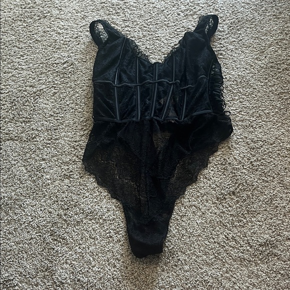 Victoria's Secret Black Lace Bodysuit - Picture 1 of 2
